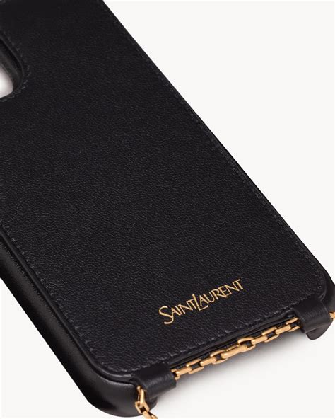 ysl xr case|IPHONE 15 CASE IN LEATHER .